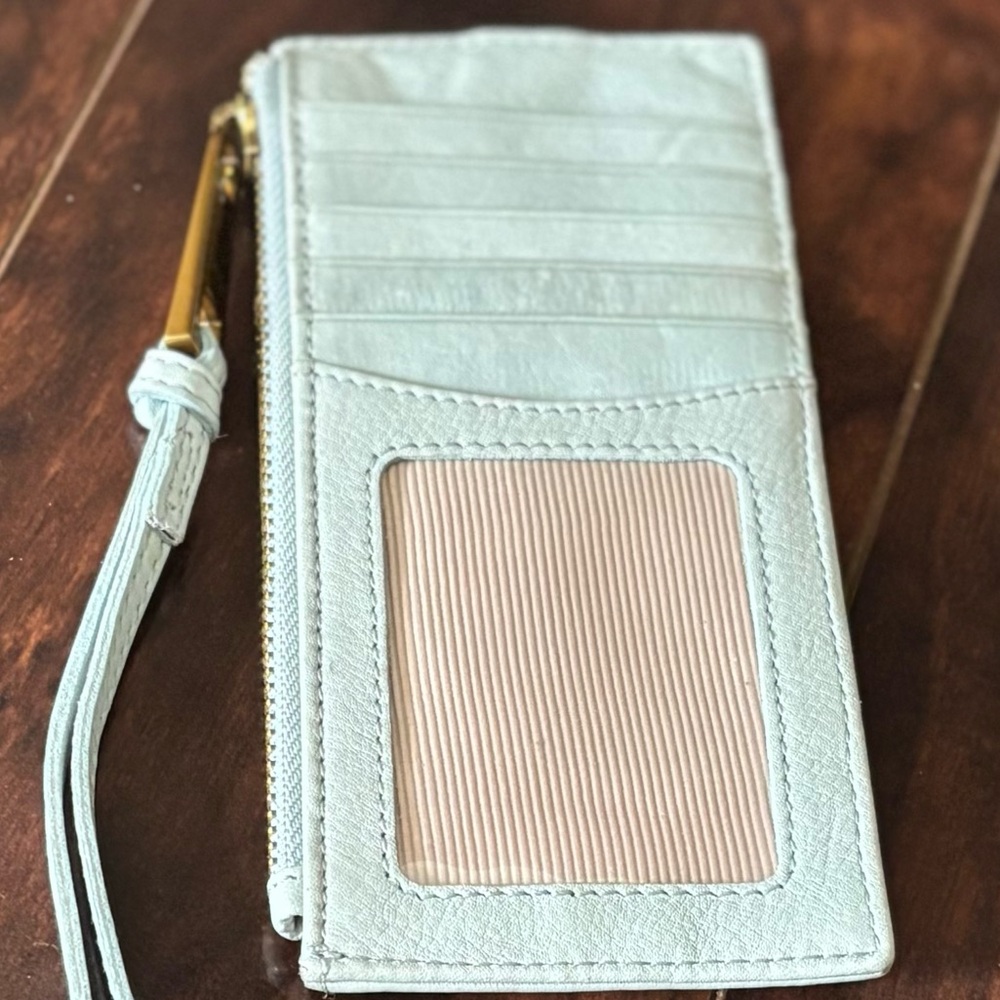 Margot New York Light Aqua Blue Leather Wallet - Picture 7 of 12